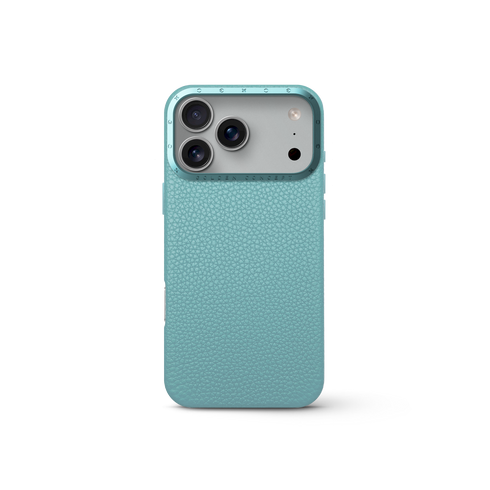 iPhone Case 17 - Full-Grain Leather - Sky